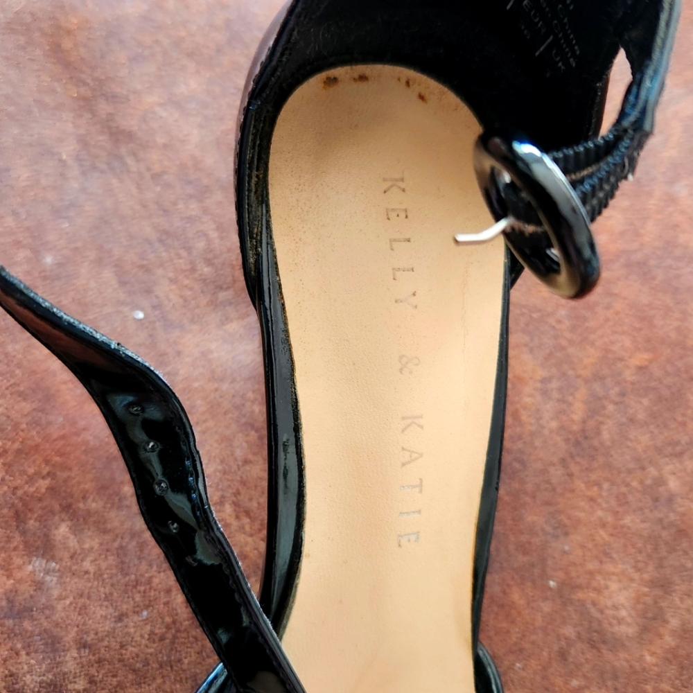 Kelly & Katie Patent Leather Strappy Stiletto Heels - Picture 6 of 7